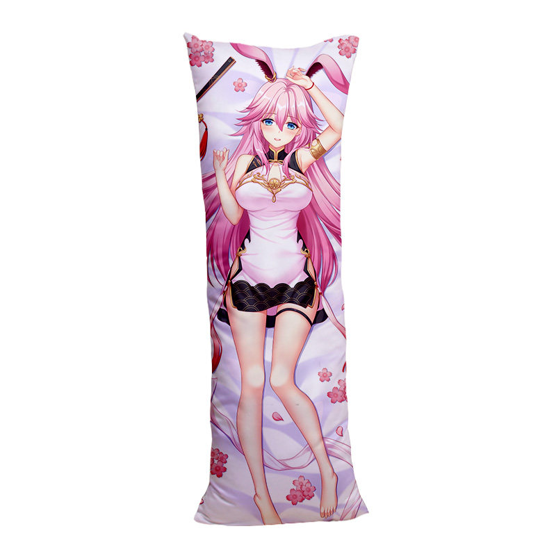 漫乐宅品崩坏三八八重樱旗袍抱枕日本动漫二次元双层动漫毛绒