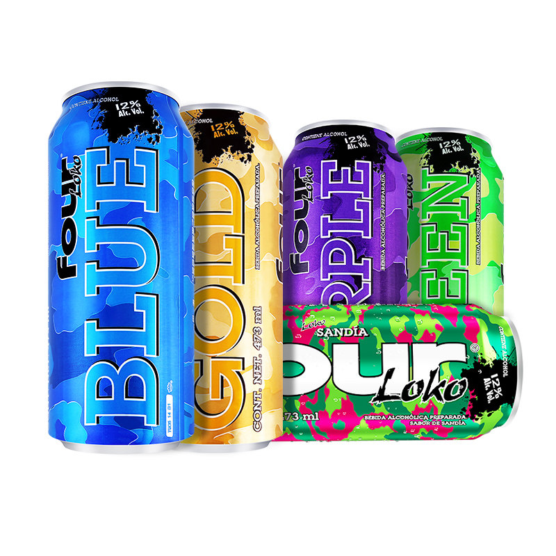 fourloko四洛克预调鸡尾酒新品 墨西哥进口网红高度水果味酒一瓶装