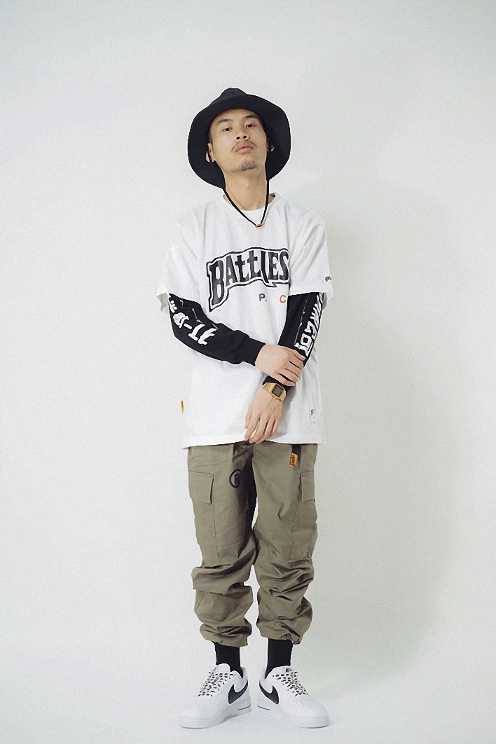 battles国潮夏季新品纯棉基础logo印花简约宽松t恤