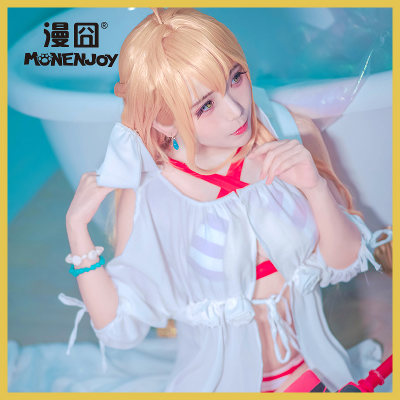 漫囧fgofategrandorder尼禄巡洋舰coscaster泳装cosplay女装