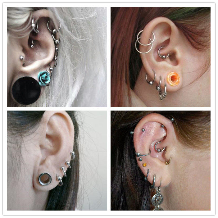 钛钢男性饰品系带阴环情趣穿刺圆圈卡珠pa其它首饰