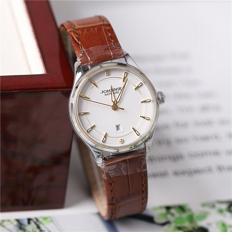 正品johnnie尊尼手表男表女表情情侣表石英表简约超薄国产腕表
