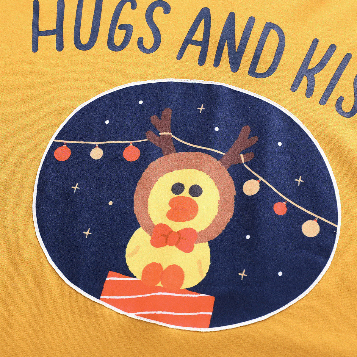 芬腾长袖睡衣女秋冬纯棉莎莉line卡通印花可爱圆领可外穿家居服女