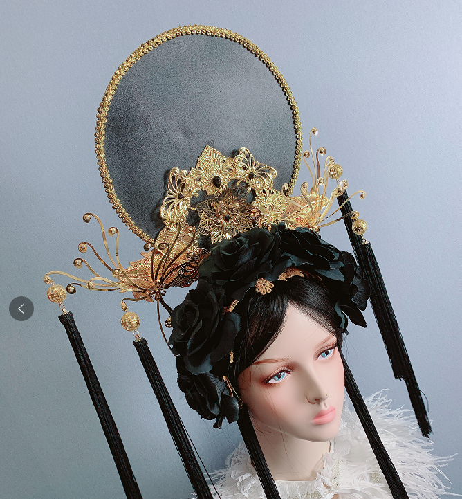 头饰原创设计国潮风影影楼摄影儿童中国国风发饰