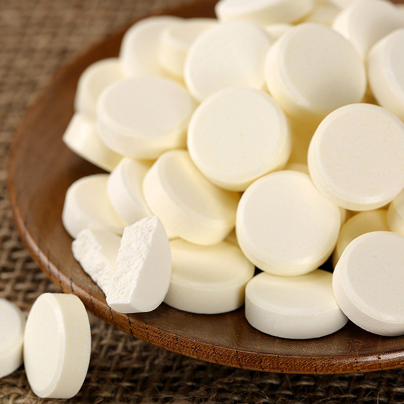 白音杭盖干吃奶片内蒙古含初乳奶贝 牛奶片原味儿童零食248克*2袋