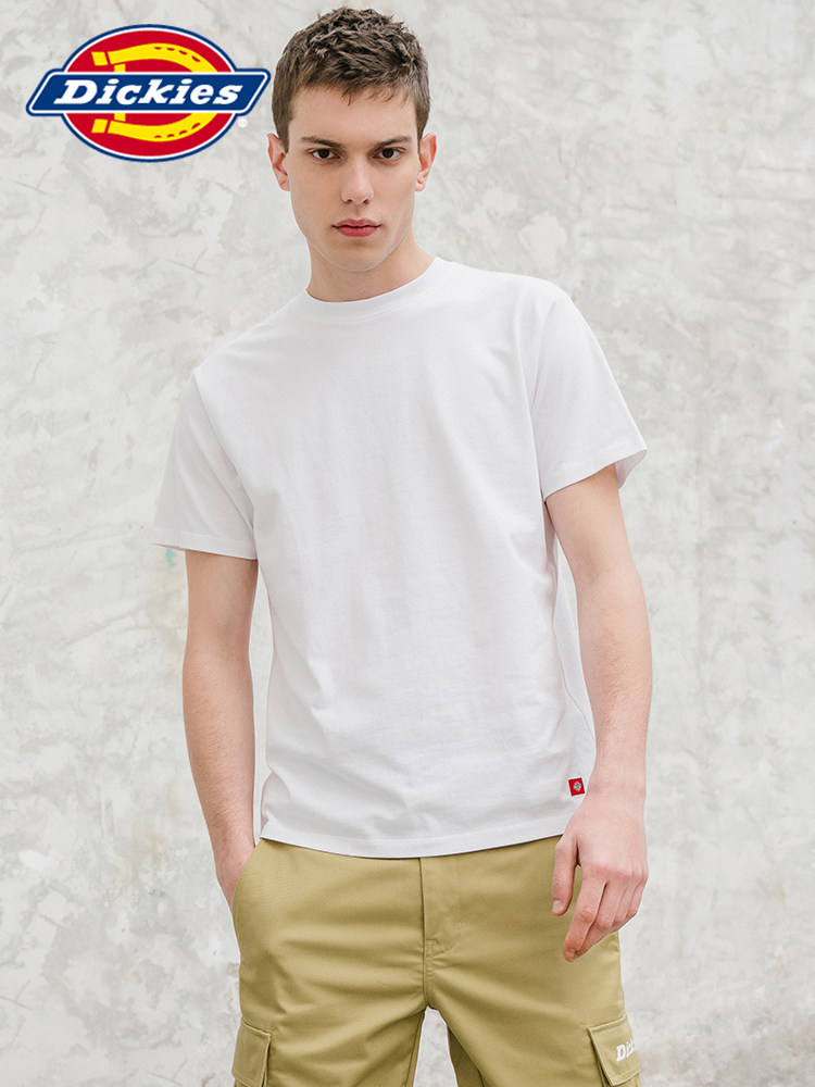 dickies 基础款纯色短袖t恤男女同款帝客潮牌圆领纯色t情侣款7093 - 