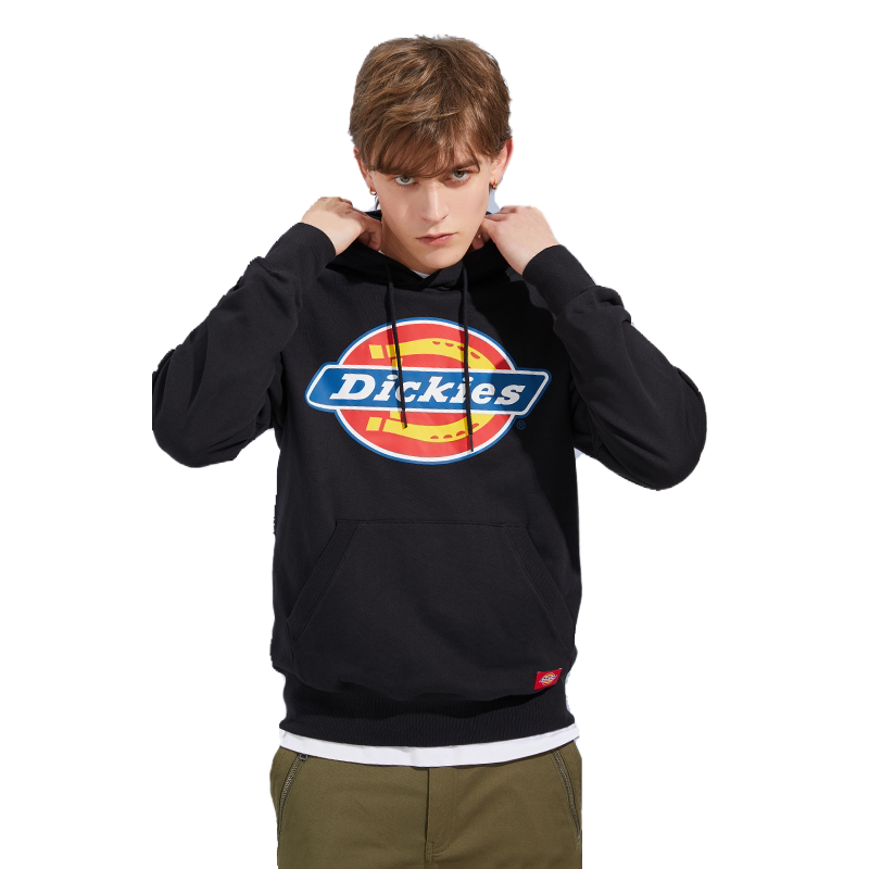 dickies连帽卫衣男时尚潮牌情侣款迪克斯印花休闲宽松帽衫女7060