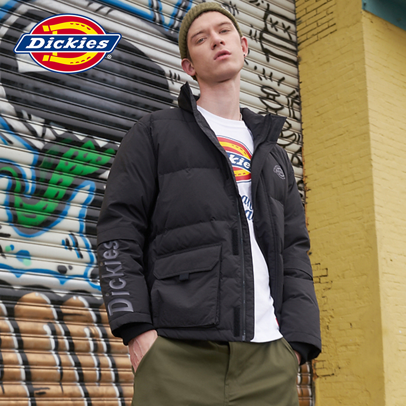 dickies保暖羽绒服男帝客潮牌2021秋冬时尚新款加绒加厚棉服外套