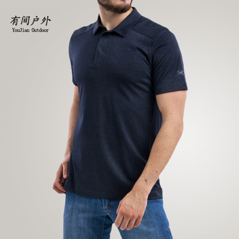 Arcteryx Eris Polo 25216 始祖鸟有机棉混纺短袖马球衫polo男士