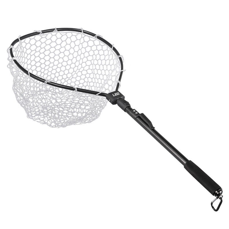 钓鱼路亚防挂便携硅胶手抄橡胶网兜筏钓捞鱼抄网
