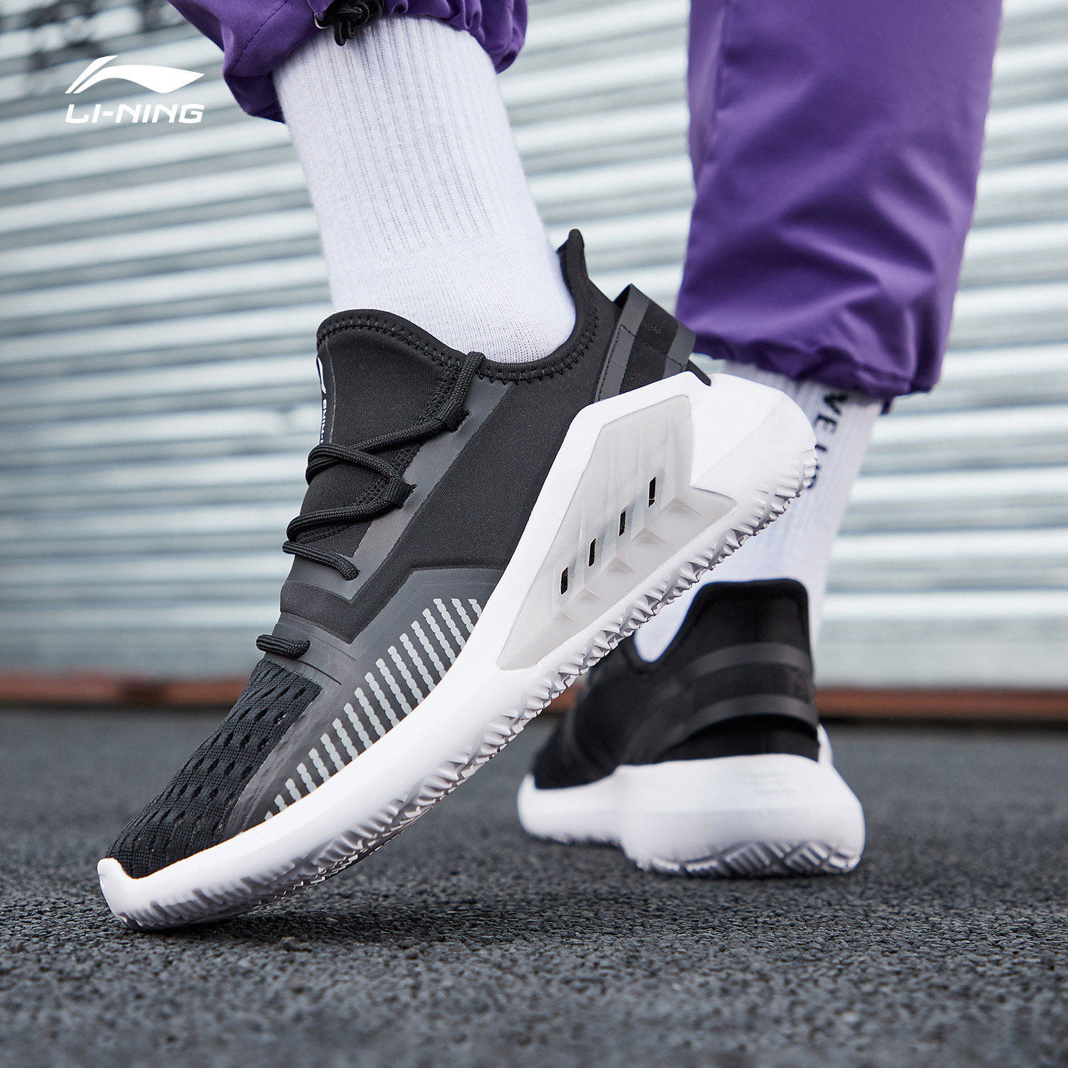 2021夏季新款李宁羿星轻便潮流休闲鞋情侣减震运动休闲鞋