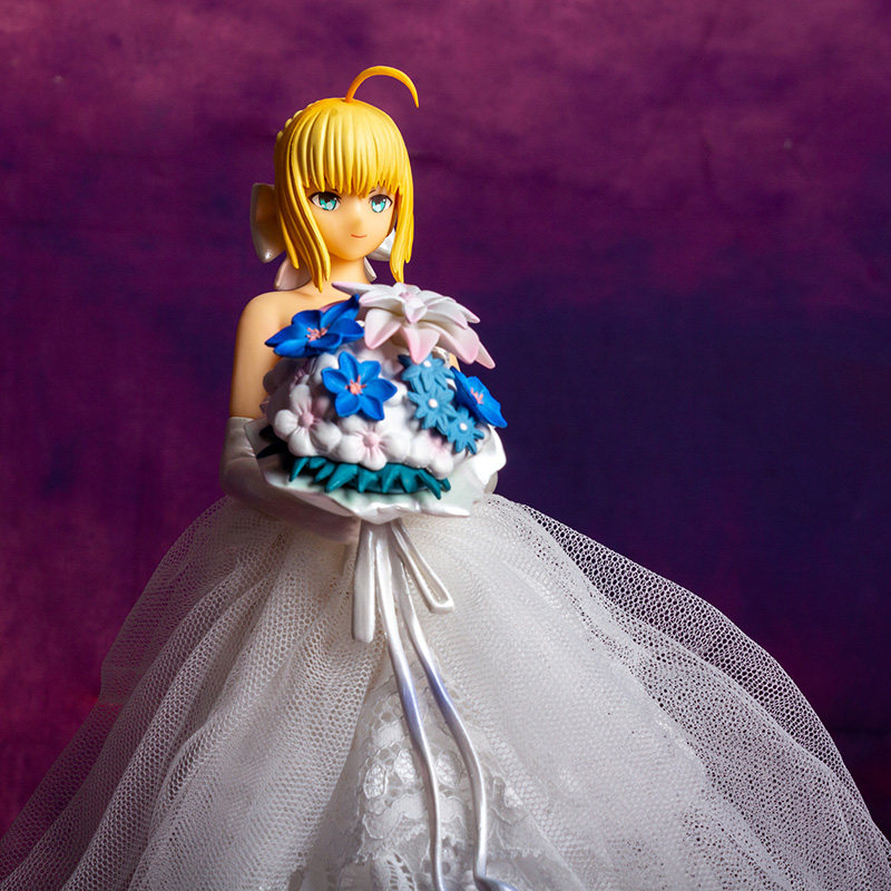 saber婚纱手办fgo塞巴10周年真人动漫游戏美少女二次元手办