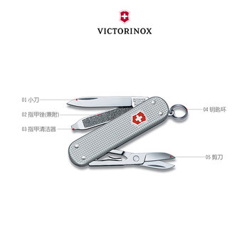 Victorinox Swiss Army Knife Aluminum Model 58mm Folding Knife Portable Multi-Tool Knife Swiss Sergeant's Genuine