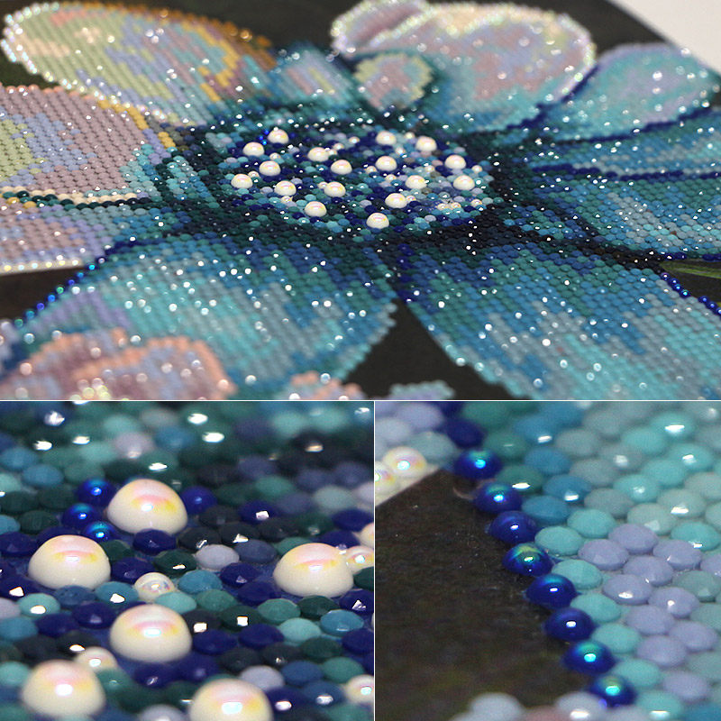 2020蓝宝石三联贴钻十字绣满钻客厅5d圆钻砖石画卧室粘钻绣钻石画