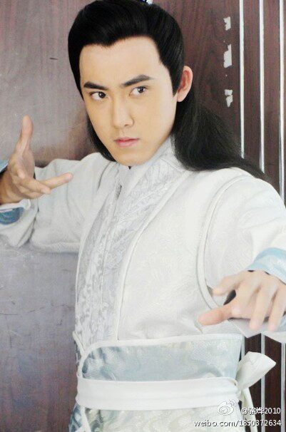 汉服男白色书生男士白袍小将罗成大侠服装武神龙同款民族服装