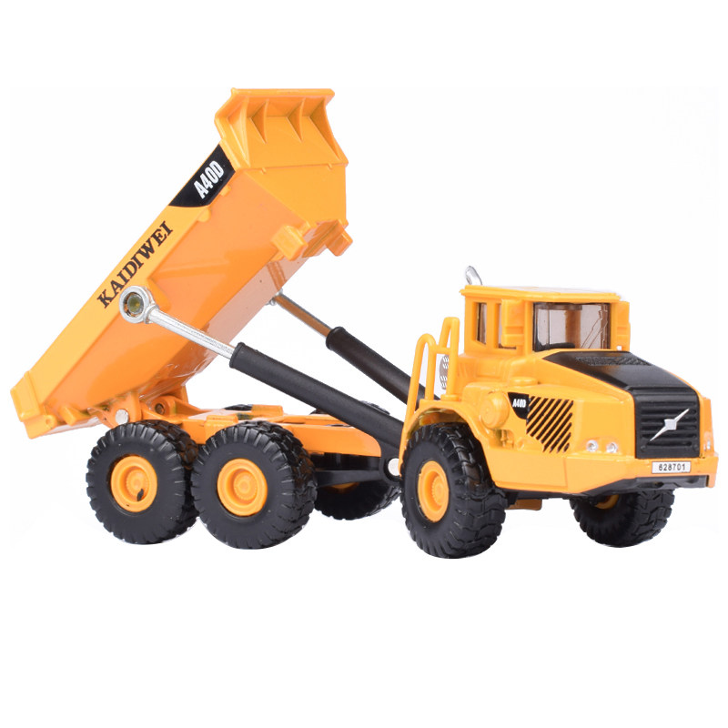 模型凯迪威合金工程车翻斗车自卸运输装卸卡车货运车模