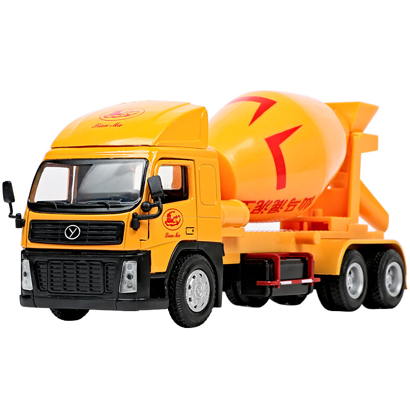 搅拌合金仿真混凝土罐车男孩玩具滚筒水泥车儿车模