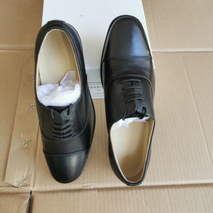 际华3514库存三接头男士皮鞋真皮绑带老式商务正装皮鞋