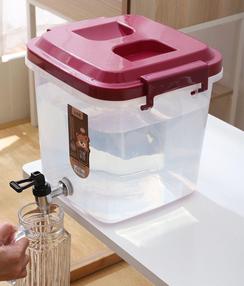 水桶茶台滤芯茶桶奶茶果汁储水10升水壶净水按压式饮水器