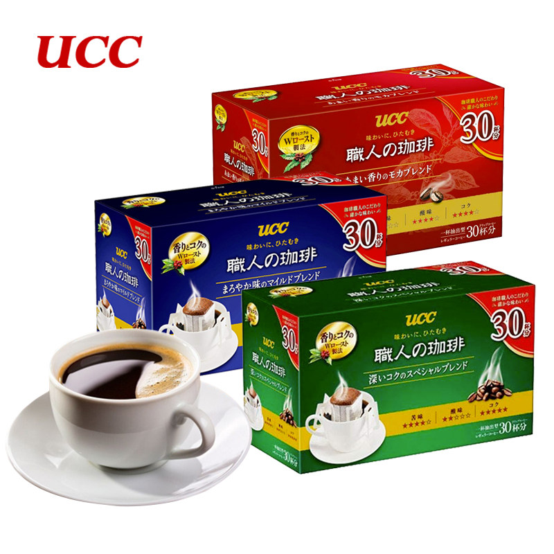 咖啡包邮日本进口ucc悠诗诗职人挂耳滴漏滤泡咖啡粉
