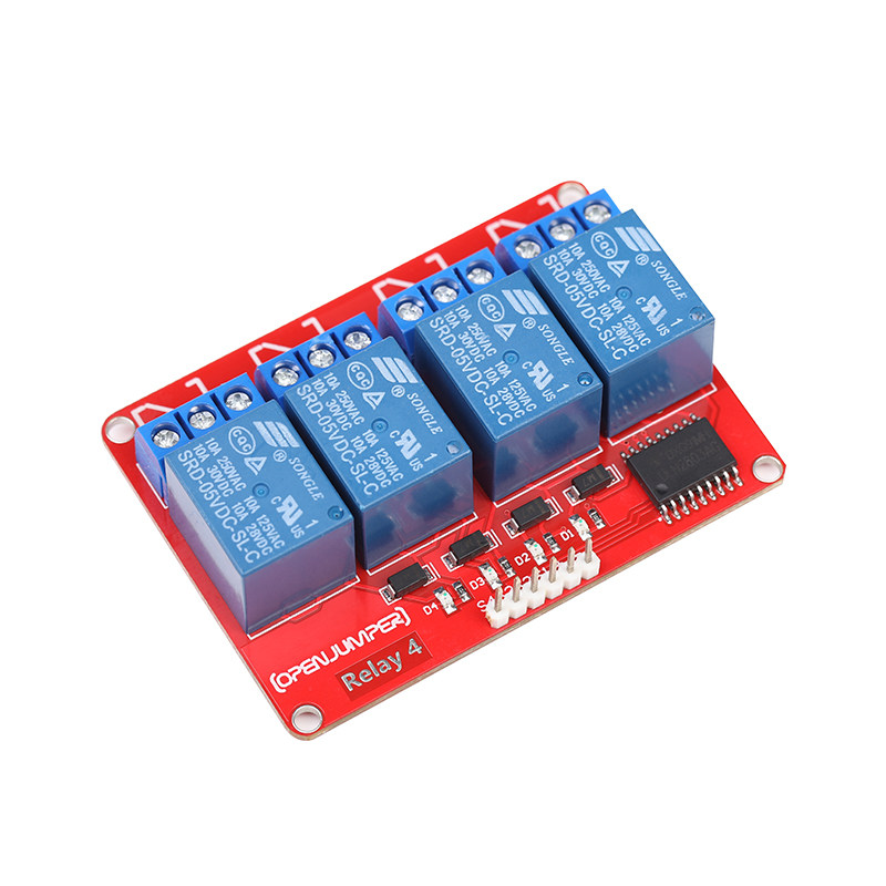 继电器模块4路四路适用于arduino继电器