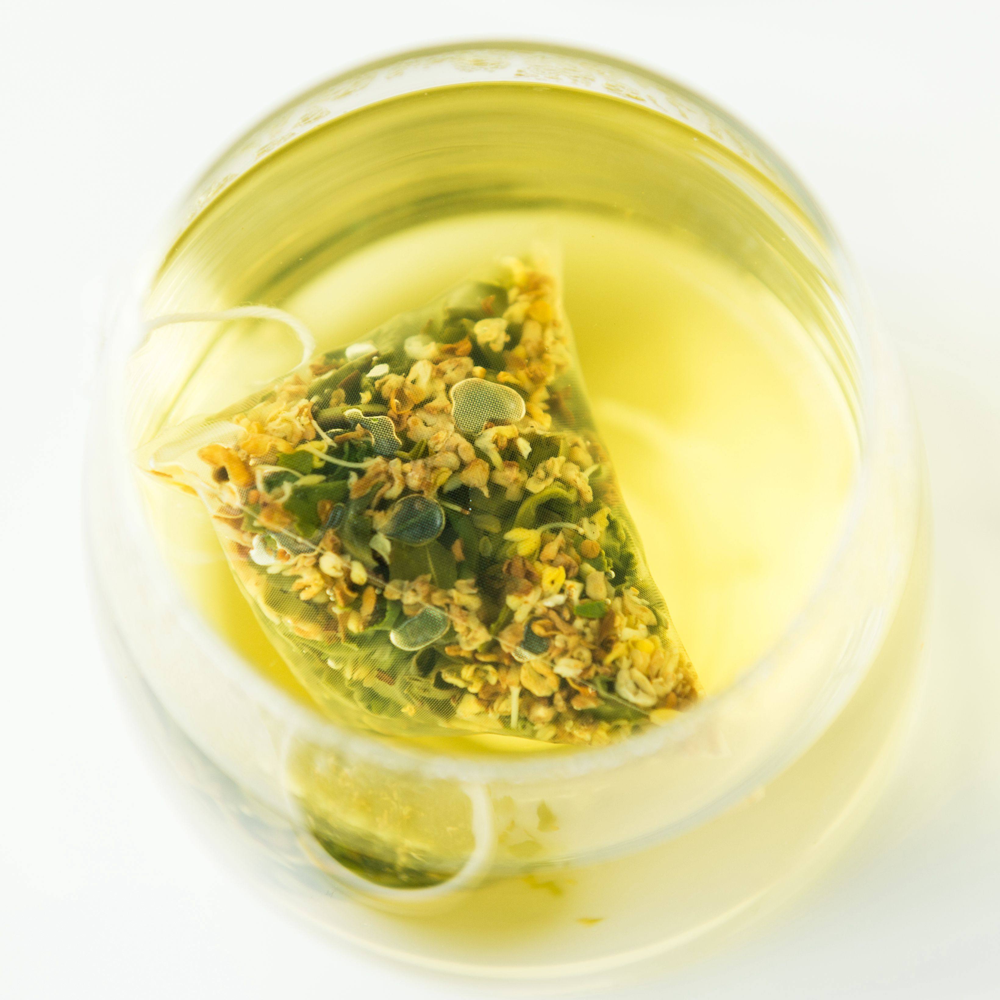 鹿屿岛桂花乌龙茶绿茶花草茶袋泡三角包组合型生日朋友独立礼盒装