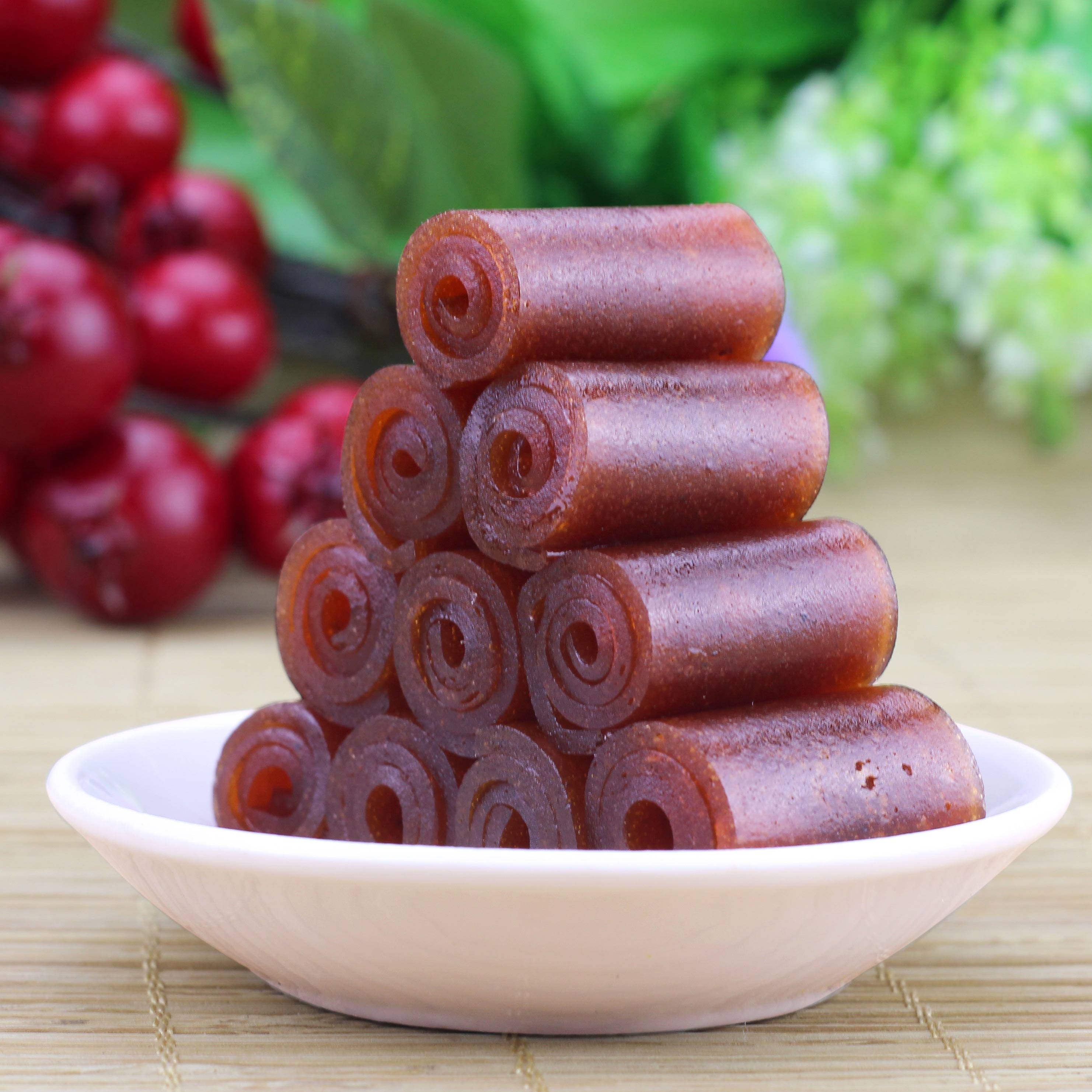 山楂大南山果丹皮260g传统蜜饯零食条干片果脯山楂类制品