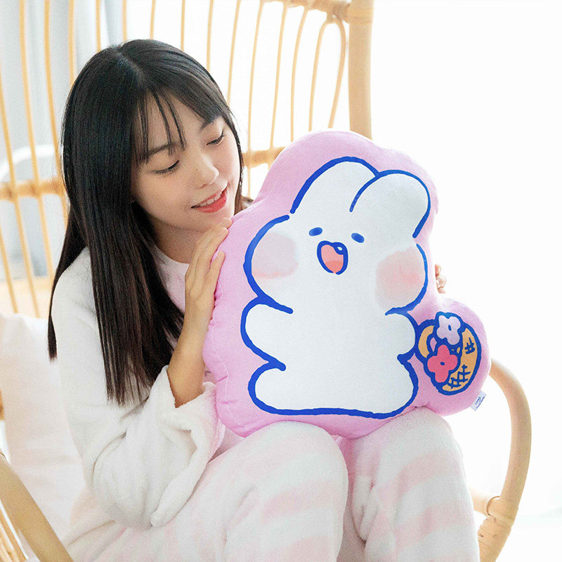 歪瓜出品 软萌兔mongmong公仔韩国ins兔子毛绒玩具抱枕生日礼物