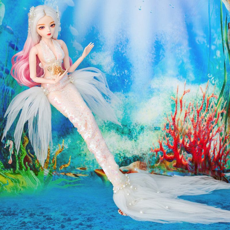 bjd娃娃3分美丽人鱼公主妈妈多丽多丽丝丝凯蒂女孩娃娃