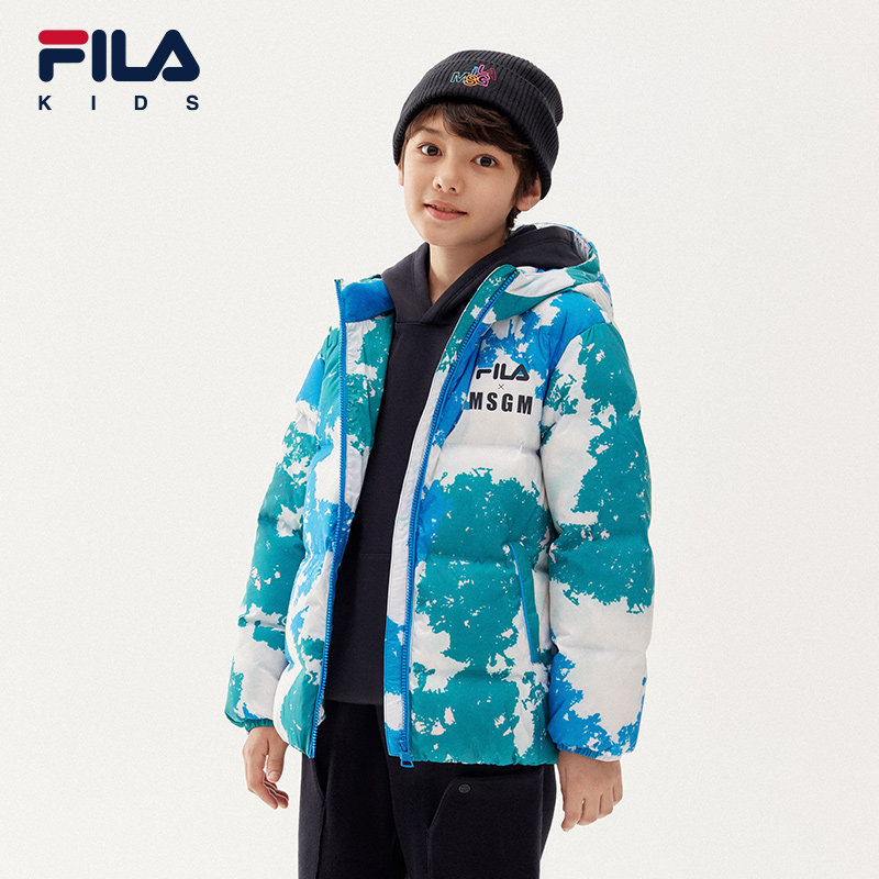 filamsgm斐乐童装儿童外套2022冬季新款男大羽绒服
