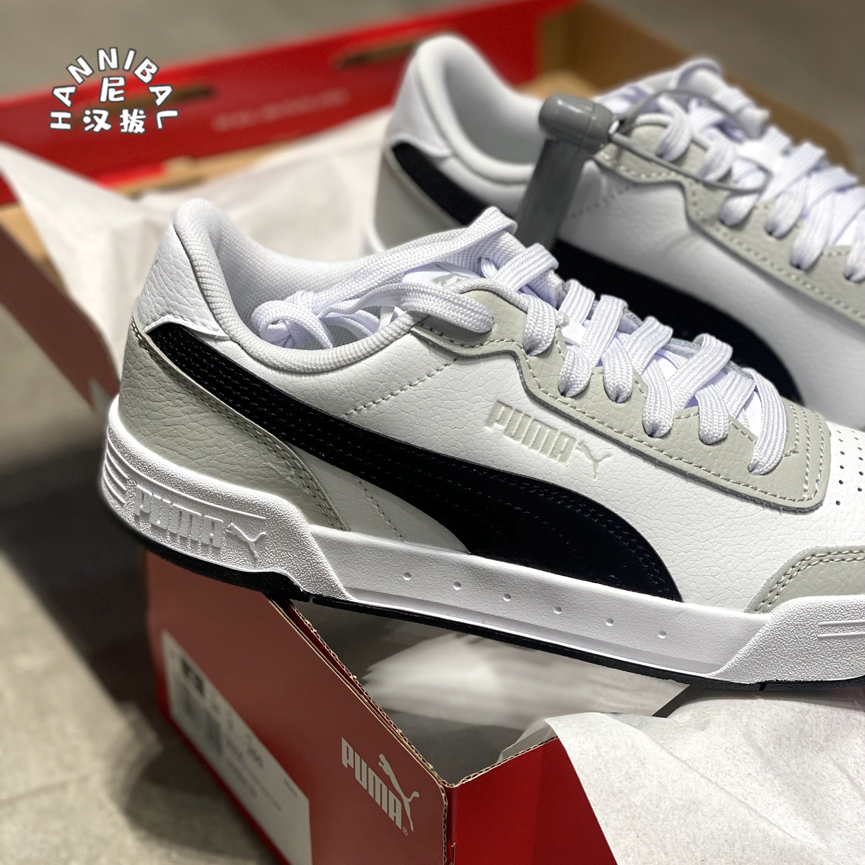 彪马puma caracal影子灰 经典复古男女情侣低帮运动板鞋369863-23-mc