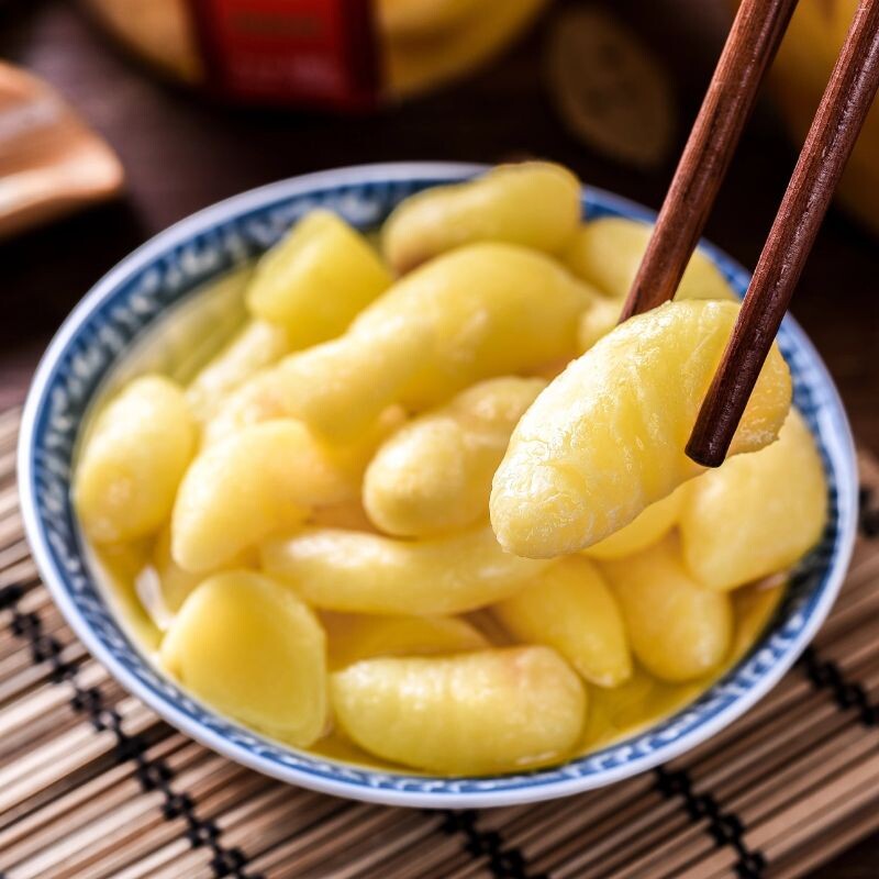 状元1000g姜芽2瓶嫩姜生姜腌制泡菜下饭小菜腌菜包邮火锅伴侣甜
