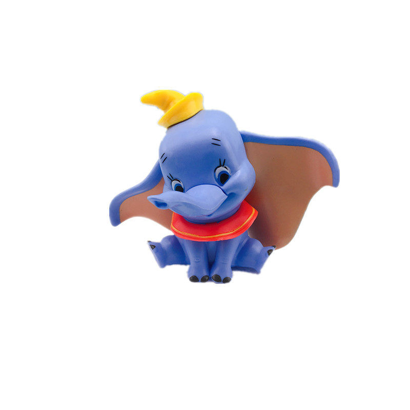 蛋糕摆件装饰成人儿童蓝色大象卡通公仔节日装扮用品