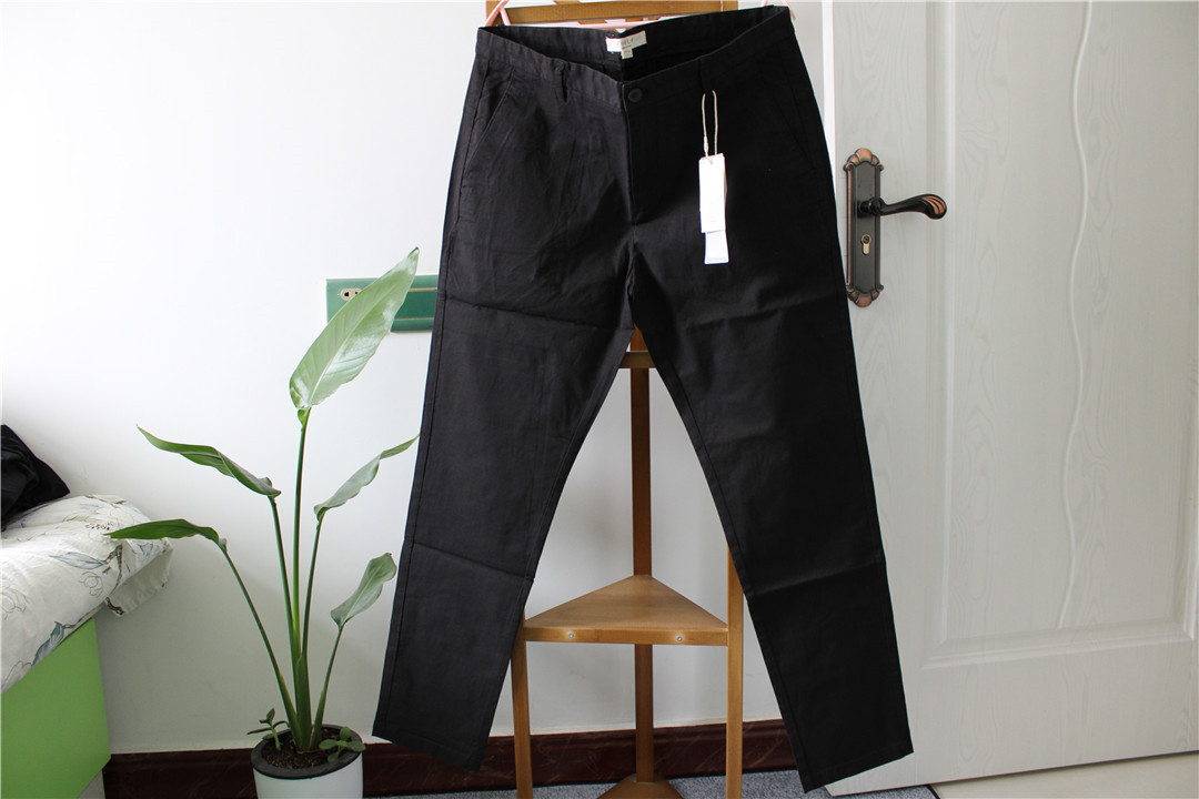 美特斯邦威长裤春夏薄款修身弹力长裤黑色休闲商务男裤百搭长裤子