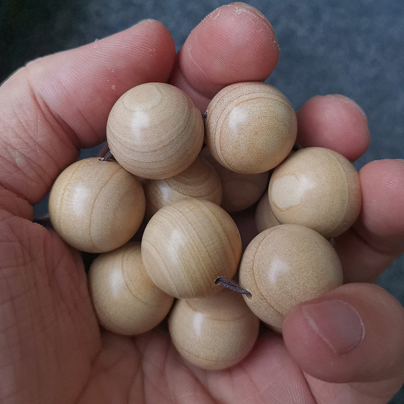 青陌香柏柏木佛珠手串老料文玩念珠男女手链佛珠