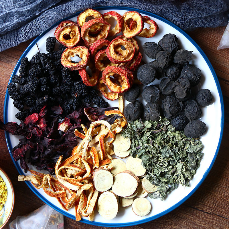 老北京桂花酸梅汤原材料包茶包免煮袋装冲饮速溶自制酸梅汁乌梅干