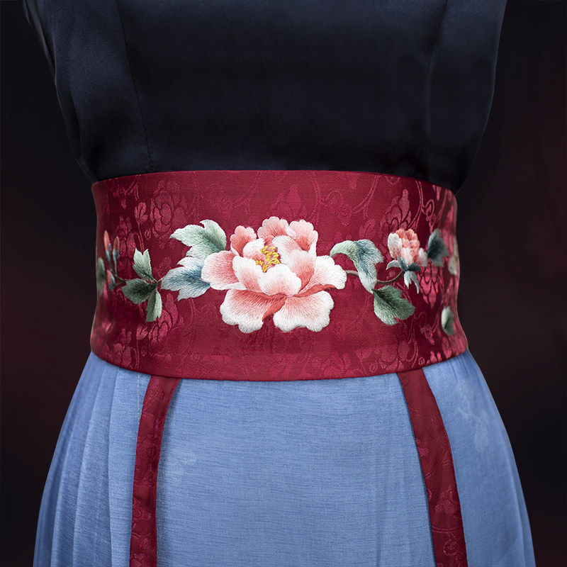 古风刺绣汉服腰封民族风装饰配裙子夏百搭古装腰带