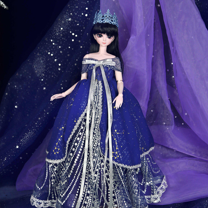 叶罗丽娃娃正品星空星夜洋娃娃女孩仿真玩具娃娃衣服50cm
