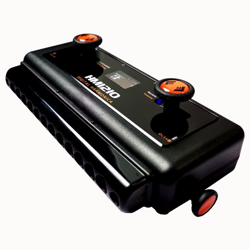 墨兹hm1210数码电子12孔半音音阶电声口琴自带口琴