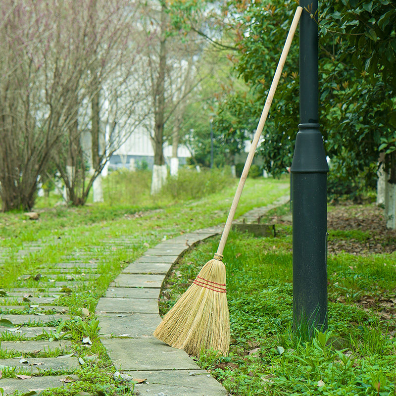 庭院扫把室外院子长柄扫帚别墅花园落叶扫地扫把