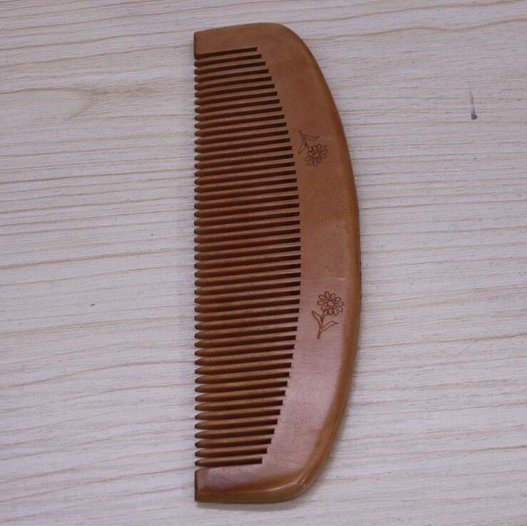 防静电 桃木梳子家用带手柄细齿便宜宽齿按摩梳随身便携直发梳