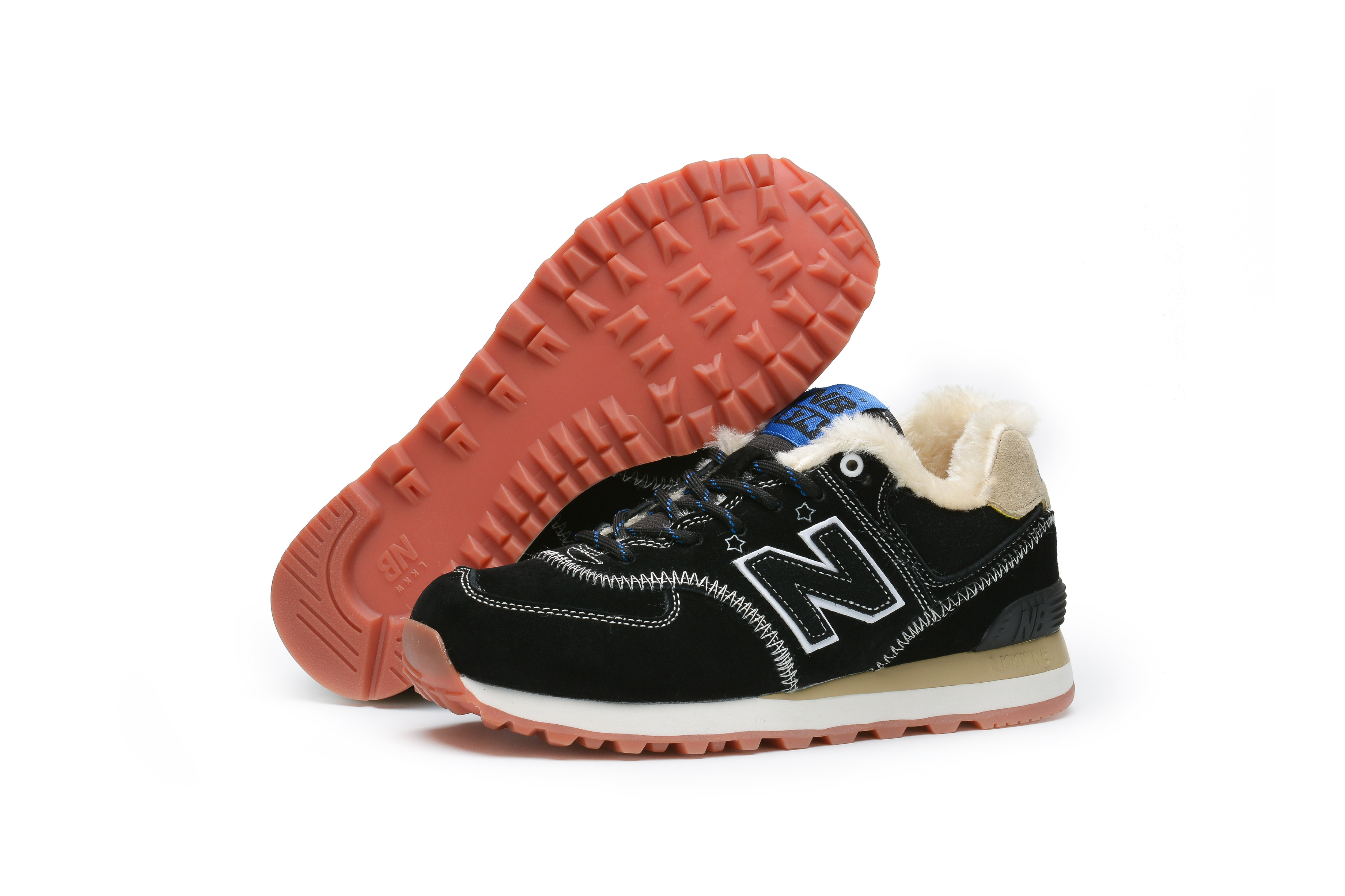 甜心精选 鞋子 新百轮运动鞋nb574多功能n字跑鞋复古冬季加绒保暖男女