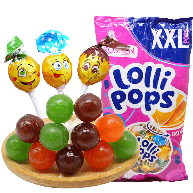 乌克兰特产进口如胜棒棒糖水果草莓可乐乐味儿童糖果