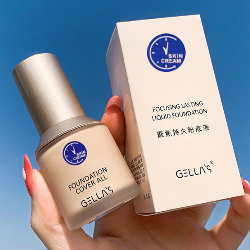 完美时光日记官方旗舰店小蓝蓝盾粉底液持久不脱妆干粉底液