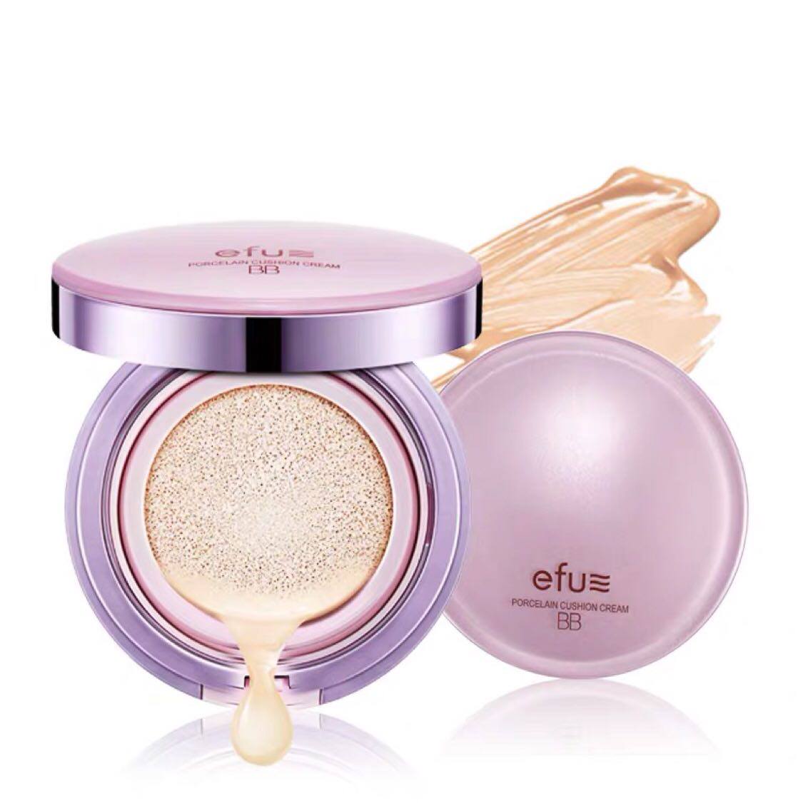 原168 efu瓷肌娃娃气垫bb霜浅肤色15g送替换芯