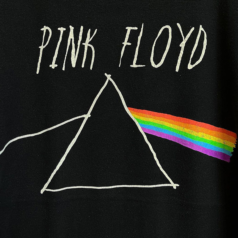 pinkfloyd平克弗洛伊德摇滚乐队周边月之暗面短袖欧美街头t恤