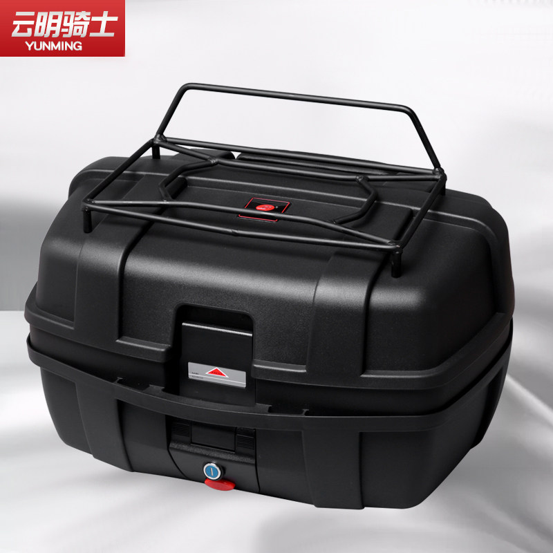 yunming摩托车后备电动电瓶车工具箱储物箱尾箱特大号通用摩托车尾箱