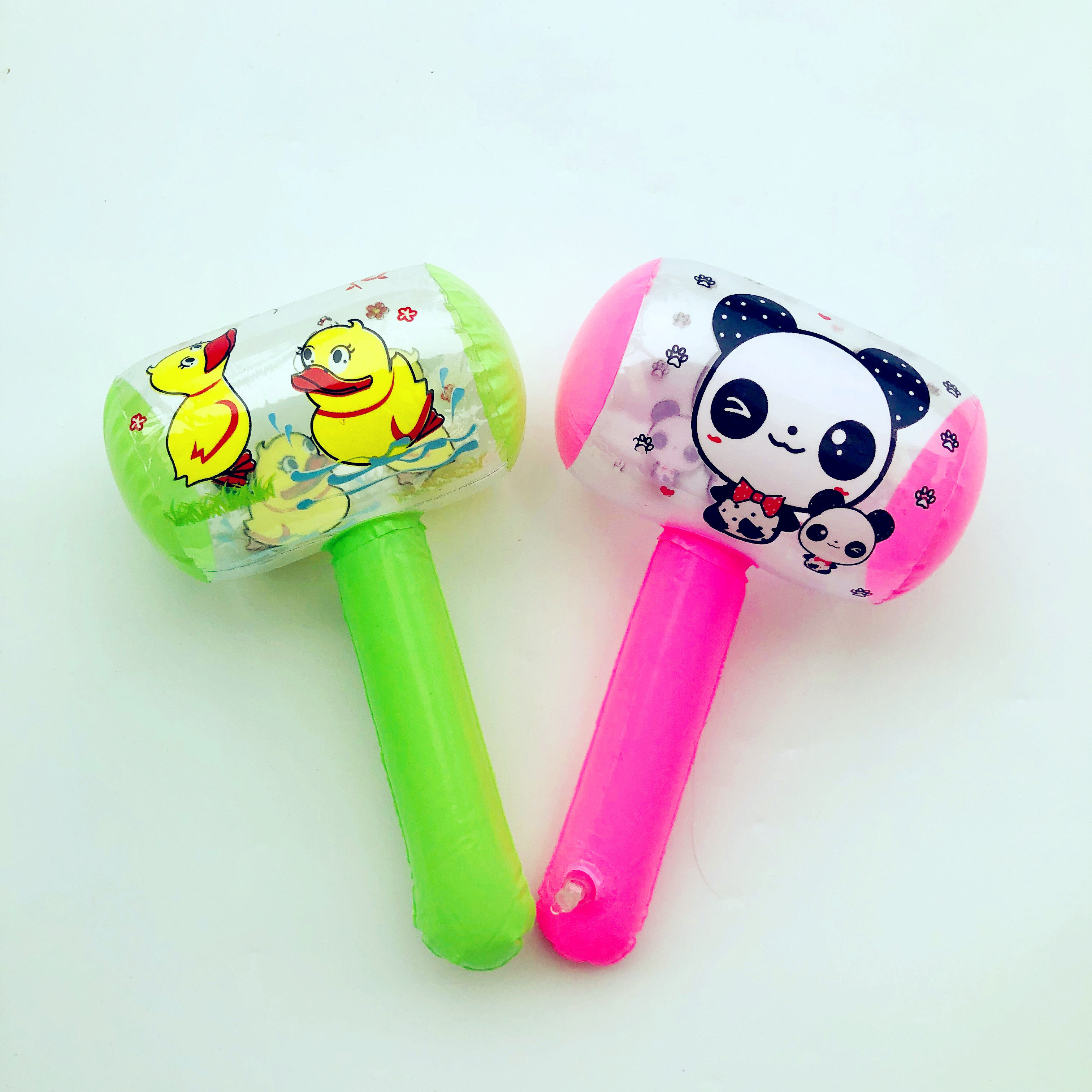 pvc充气锤子带铃铛儿童玩具地摊节日活动小礼品游戏孩子卡通锤子