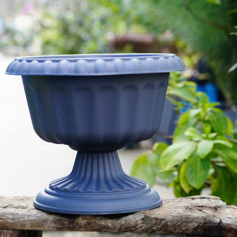 上上花田酒杯罗马盆高脚盆草花树脂花盆塑料花盆