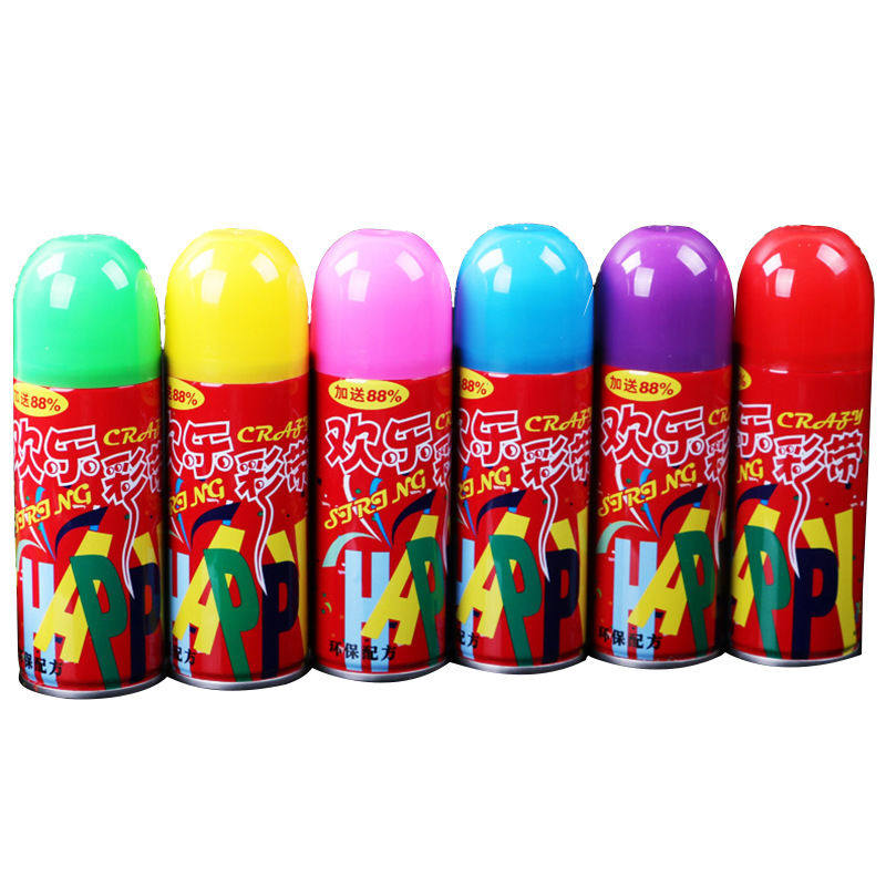 结婚婚庆用品喷彩婚礼手喷道具彩带彩条活动喷彩